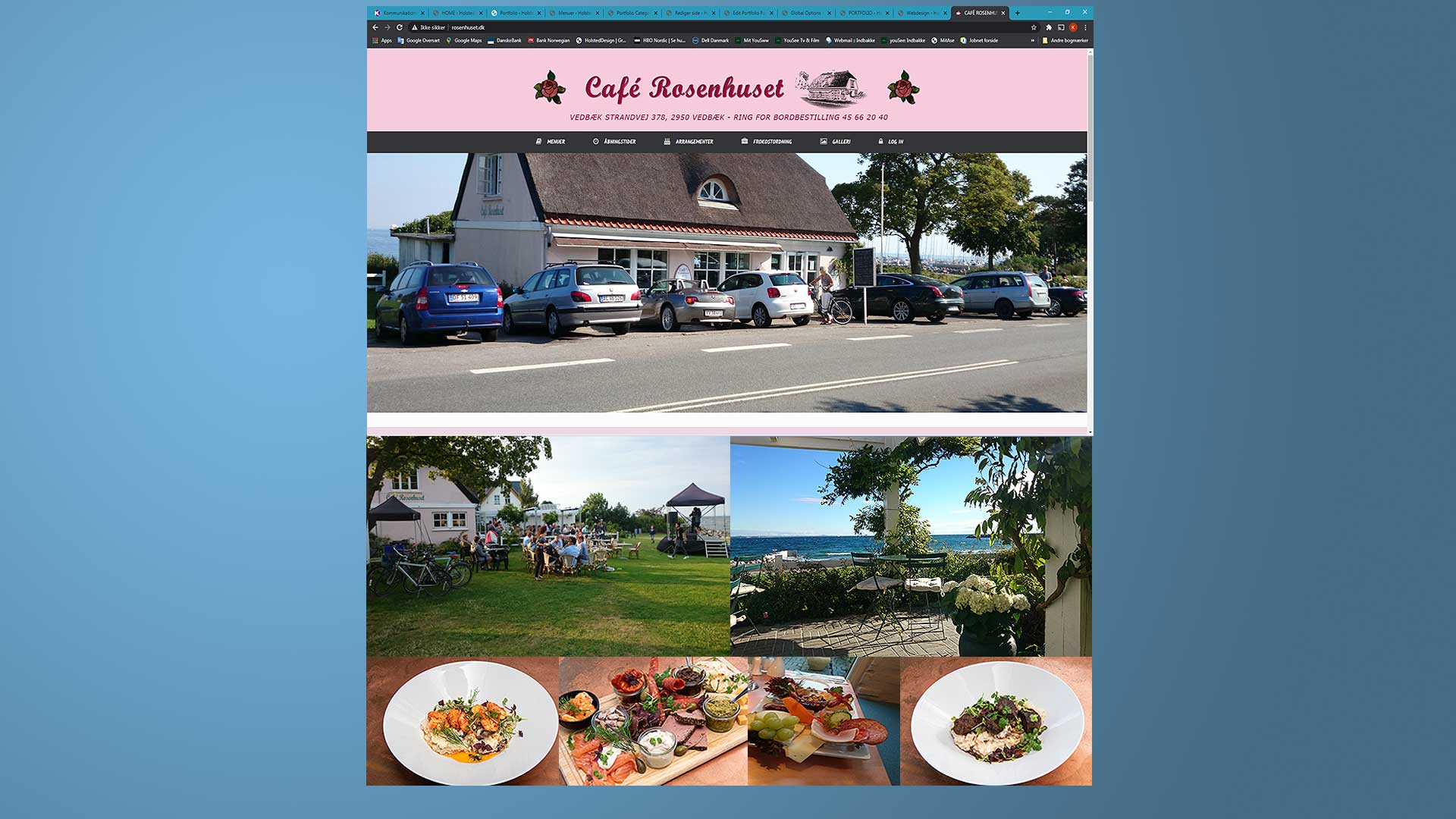 Café Rosenhuset Website